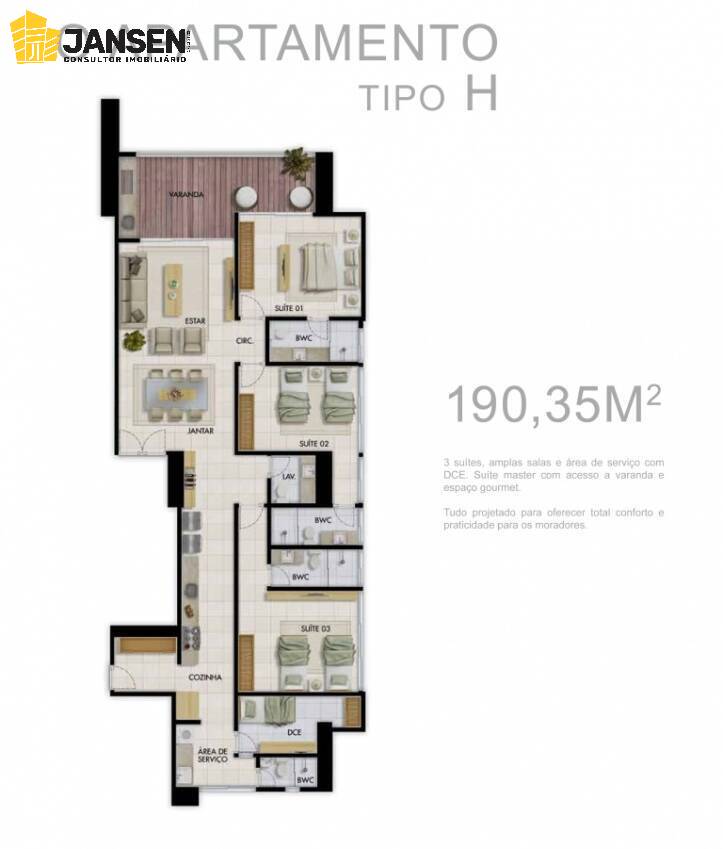 Apartamento, 4 quartos, 190 m² - Foto 61