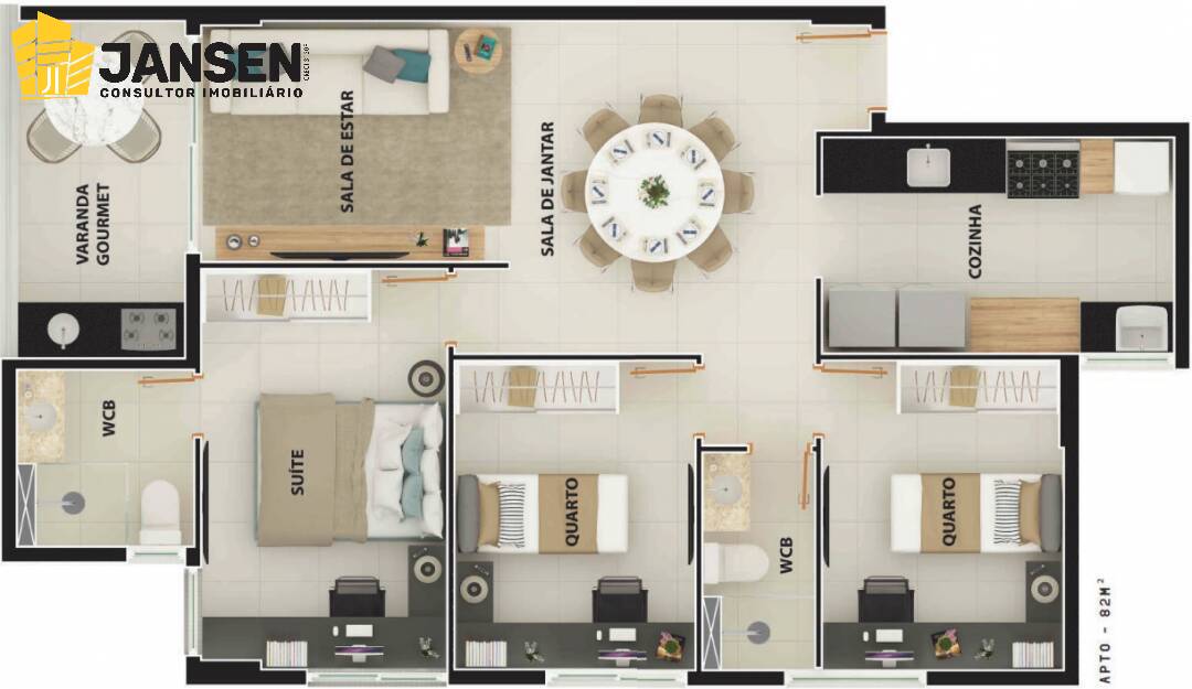 Apartamento, 3 quartos, 82 m² - Foto 20