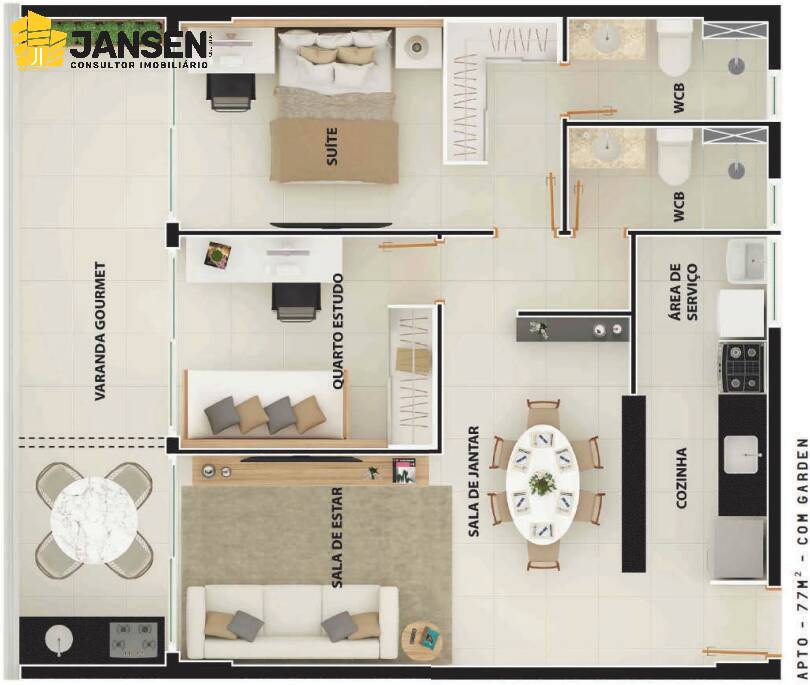 Apartamento, 3 quartos, 82 m² - Foto 19