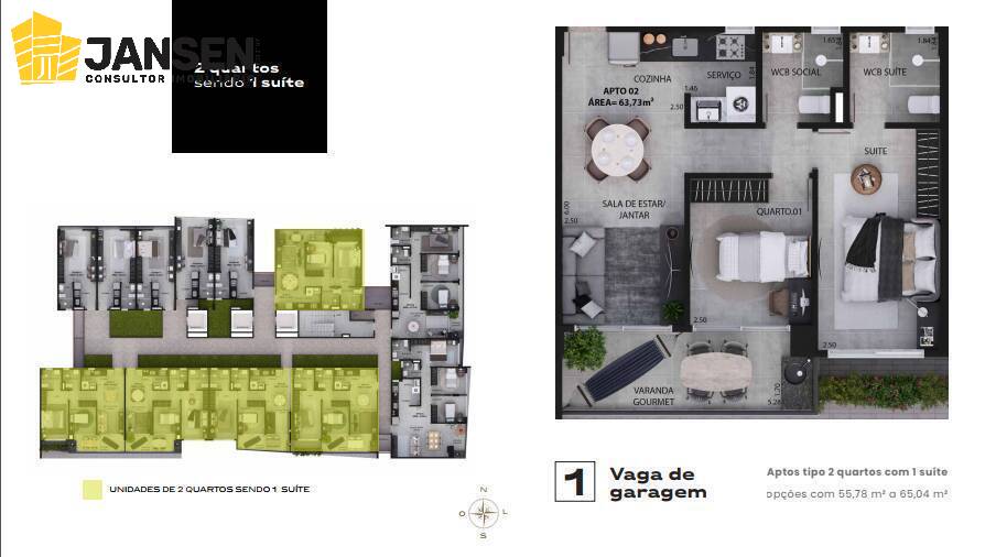 Apartamento, 2 quartos, 61 m² - Foto 37