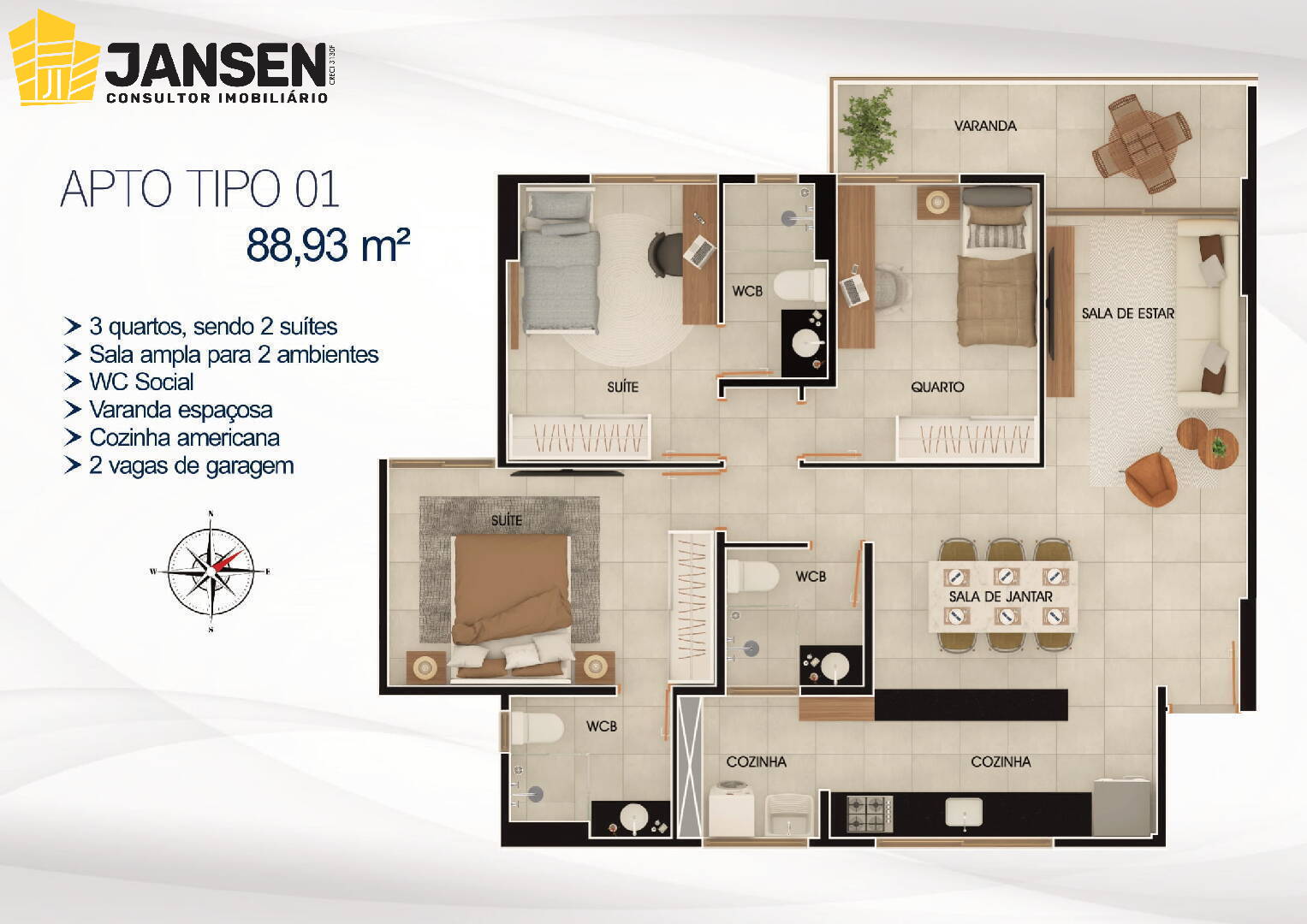 Apartamento, 3 quartos, 88 m² - Foto 17