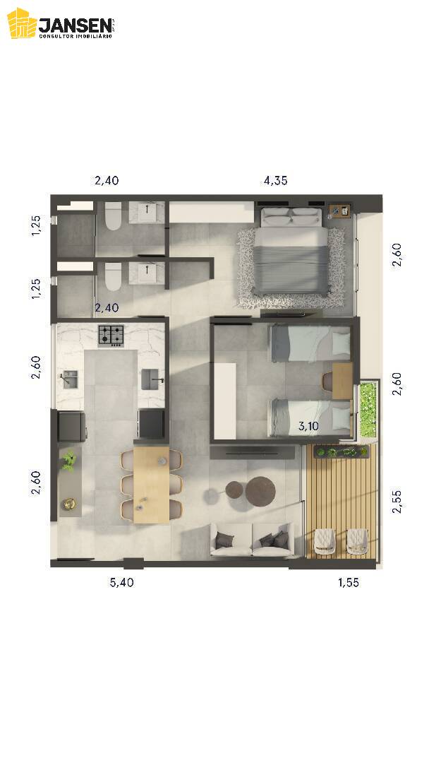 Apartamento, 2 quartos, 62 m² - Foto 14