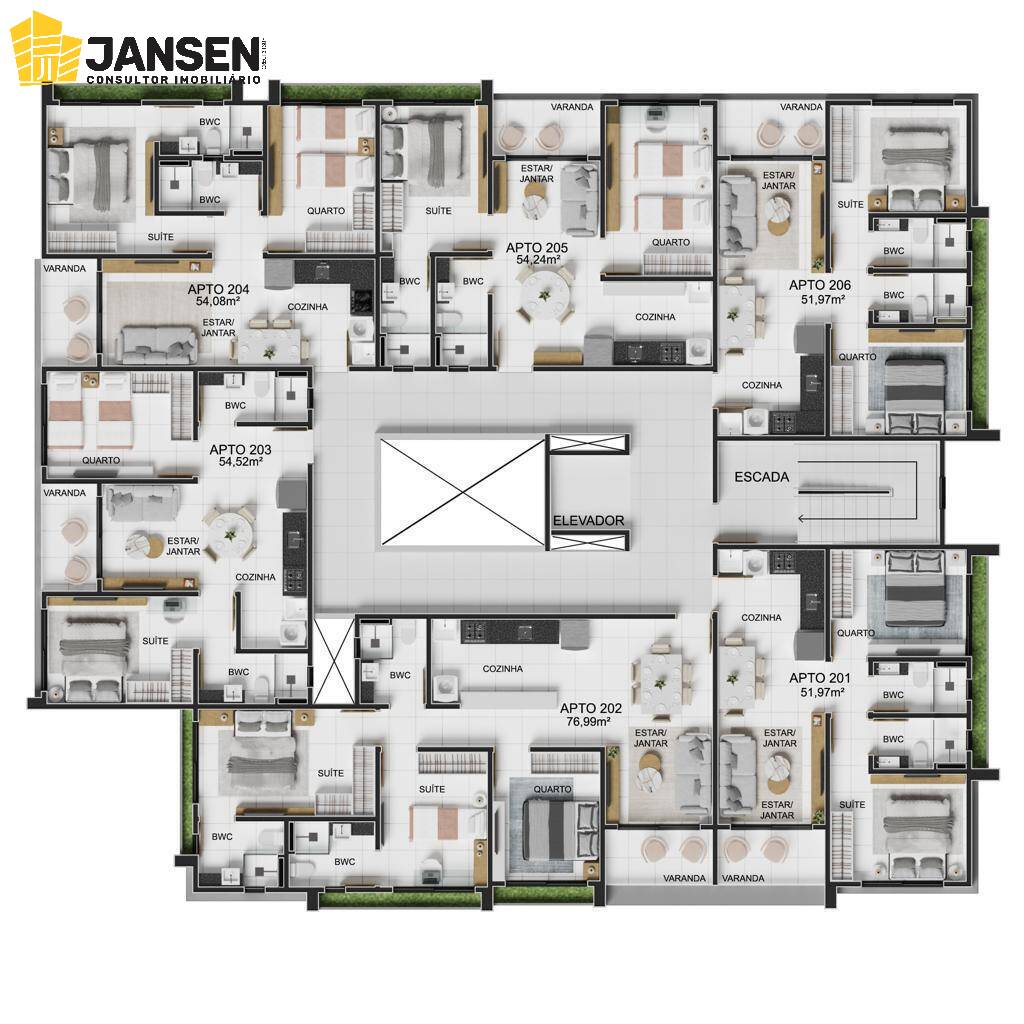 Apartamento, 2 quartos, 54 m² - Foto 11