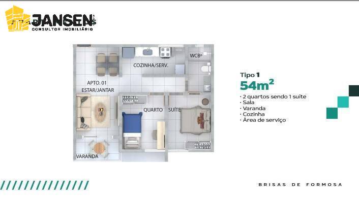 Apartamento, 2 quartos, 54 m² - Foto 15