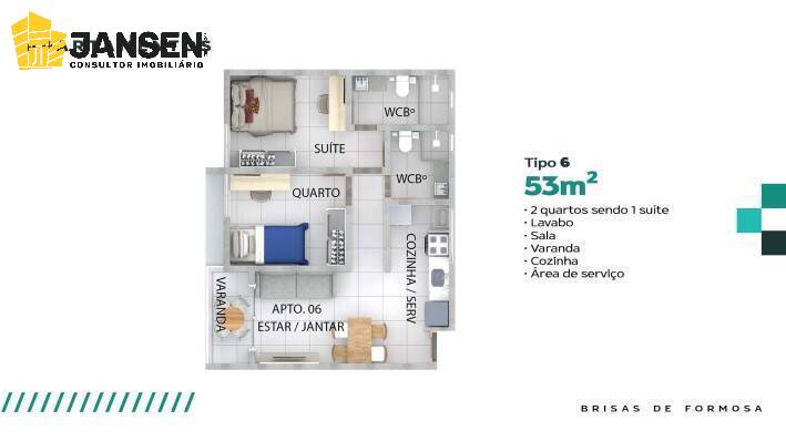 Apartamento, 2 quartos, 54 m² - Foto 19