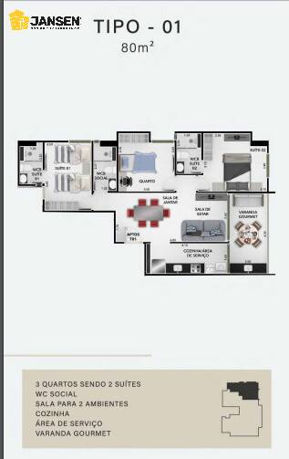 Apartamento, 2 quartos, 57 m² - Foto 22