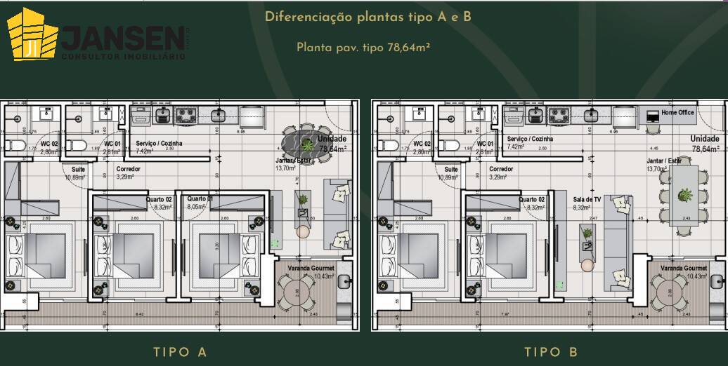 Apartamento, 3 quartos, 78 m² - Foto 54