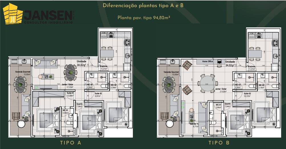 Apartamento, 3 quartos, 78 m² - Foto 56