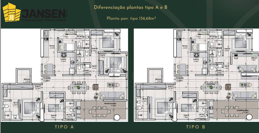 Apartamento, 3 quartos, 78 m² - Foto 59