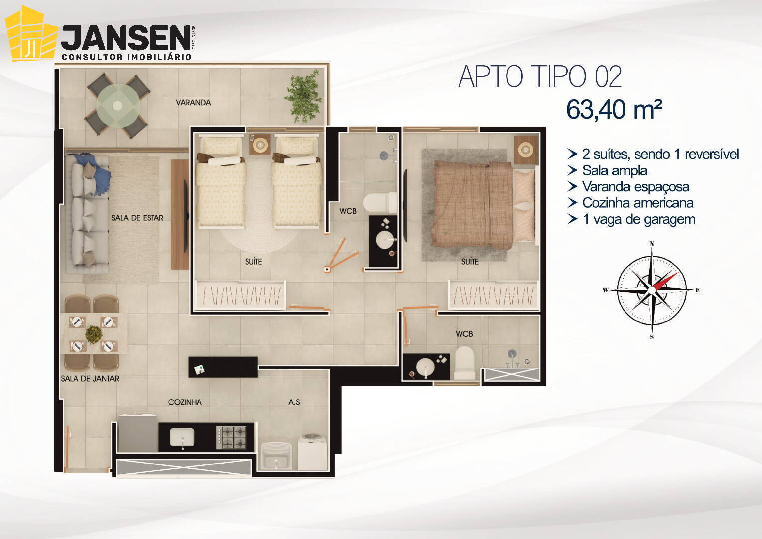 Apartamento, 2 quartos, 77 m² - Foto 17