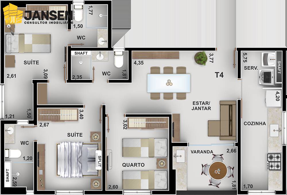 Apartamento, 3 quartos, 82 m² - Foto 14