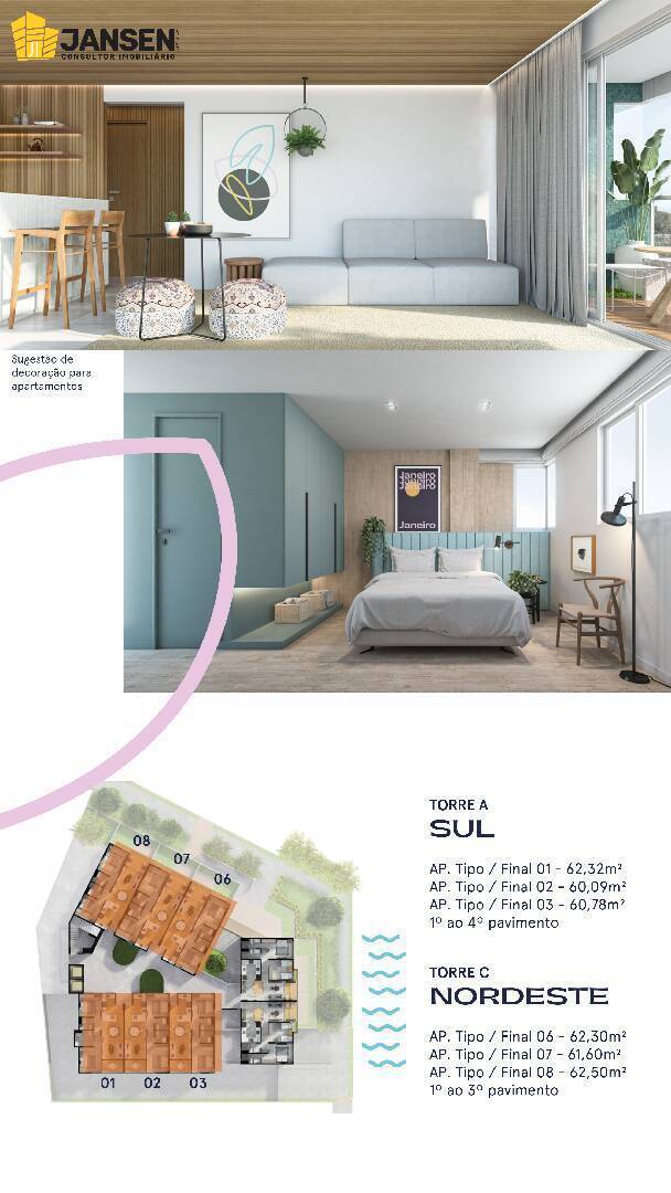 Apartamento, 2 quartos, 62 m² - Foto 9