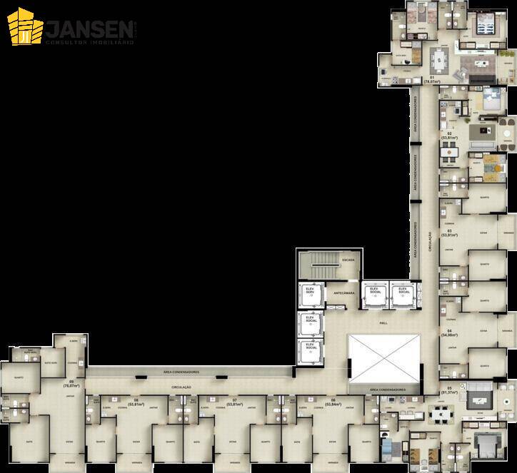 Apartamento, 3 quartos, 78 m² - Foto 9