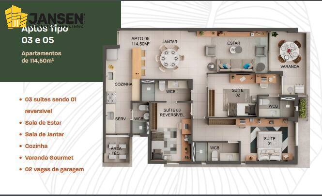 Apartamento, 3 quartos, 114 m² - Foto 26