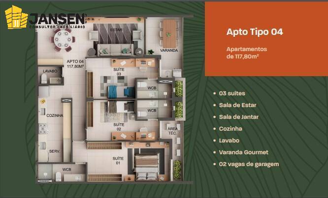 Apartamento, 3 quartos, 114 m² - Foto 27