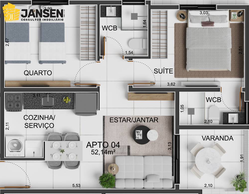 Apartamento, 3 quartos, 68 m² - Foto 16